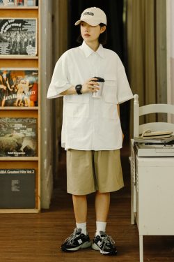 Japanese-Style Loose Fit Men's Work Shorts - Versatile Summer Casual Five-Point Pants