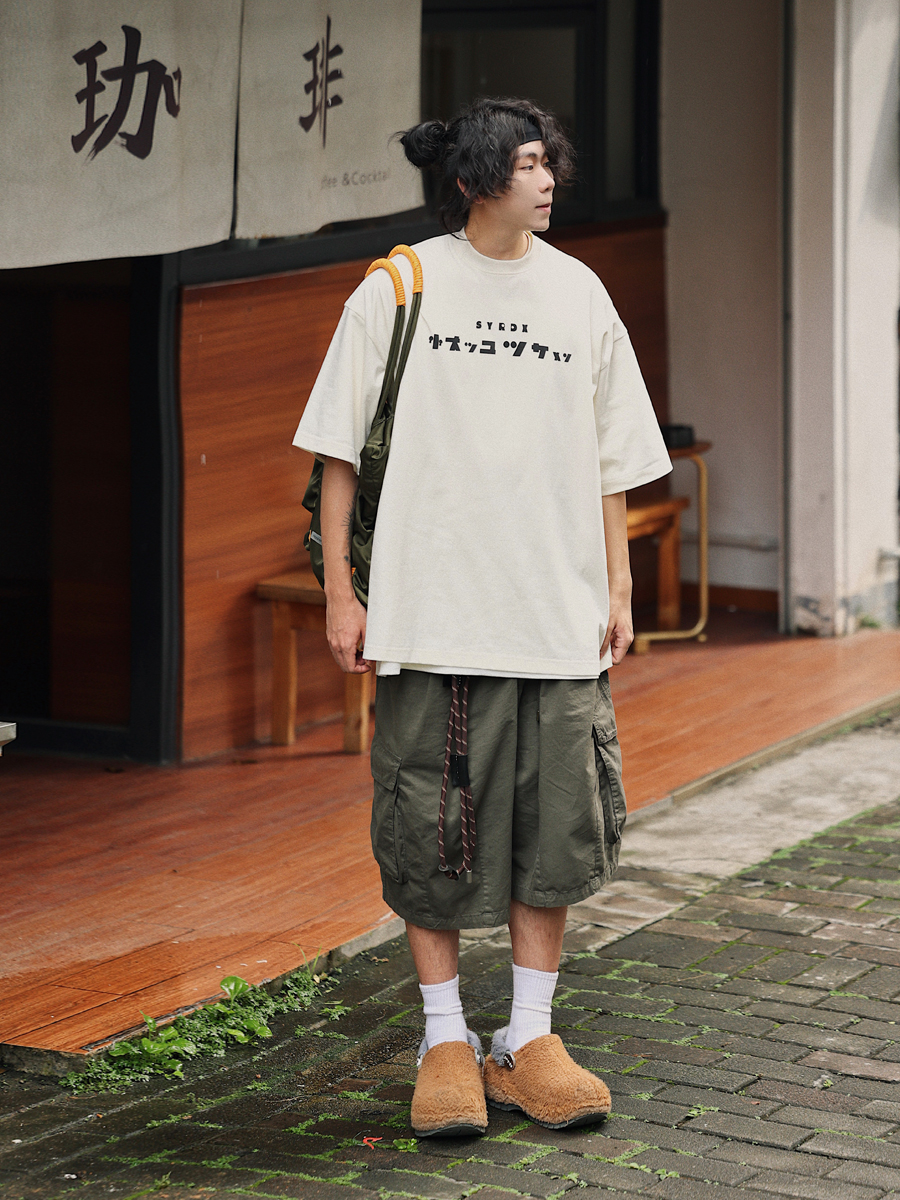 Japanese Style Loose Fit Summer T-Shirt for Men – Fun Printed Short Sleeve Round Neck Tee, Versatile 90s-Inspired Fashion Japanese Style Loose Fit Summer T-Shirt for Men – Fun Printed Short Sleeve Round Neck Tee, Versatile 90s-Inspired Fashion