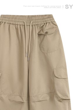 Japanese-Style Loose Retro Casual Pants for Men with Large Pockets, Warm Stacked Long Pants for Couples, Y2K Fashion