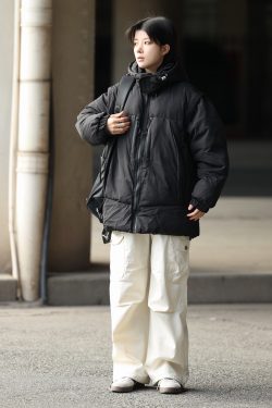 Japanese-Style Loose Retro Casual Pants for Men with Large Pockets, Warm Stacked Long Pants for Couples, Y2K Fashion