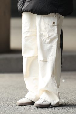 Japanese-Style Loose Retro Casual Pants for Men with Large Pockets, Warm Stacked Long Pants for Couples, Y2K Fashion