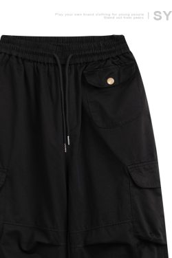 Japanese-Style Loose Retro Casual Pants for Men with Large Pockets, Warm Stacked Long Pants for Couples, Y2K Fashion