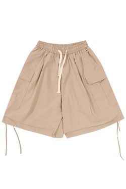 Japanese-Style Loose Wide-Leg Work Shorts for Men - Trendy Summer Couple's Fashion, Casual Comfort, Y2K Inspired