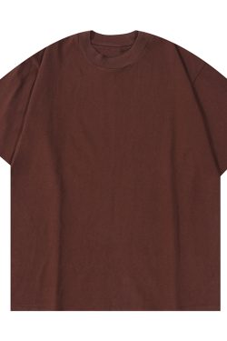 Japanese-Style Minimalist Heavyweight 250g Solid Color Short-Sleeve Men's T-Shirt - Loose Fit, Versatile Pure Cotton, Casual Wear