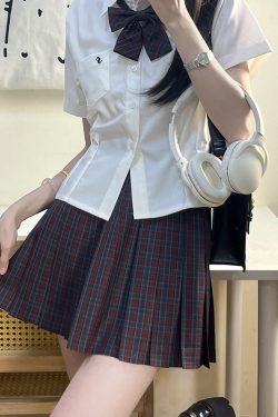 Japanese Style Pleated Skirt - High Waist Half-Length Short Skirt for Slimming Effect, Summer College Fashion
