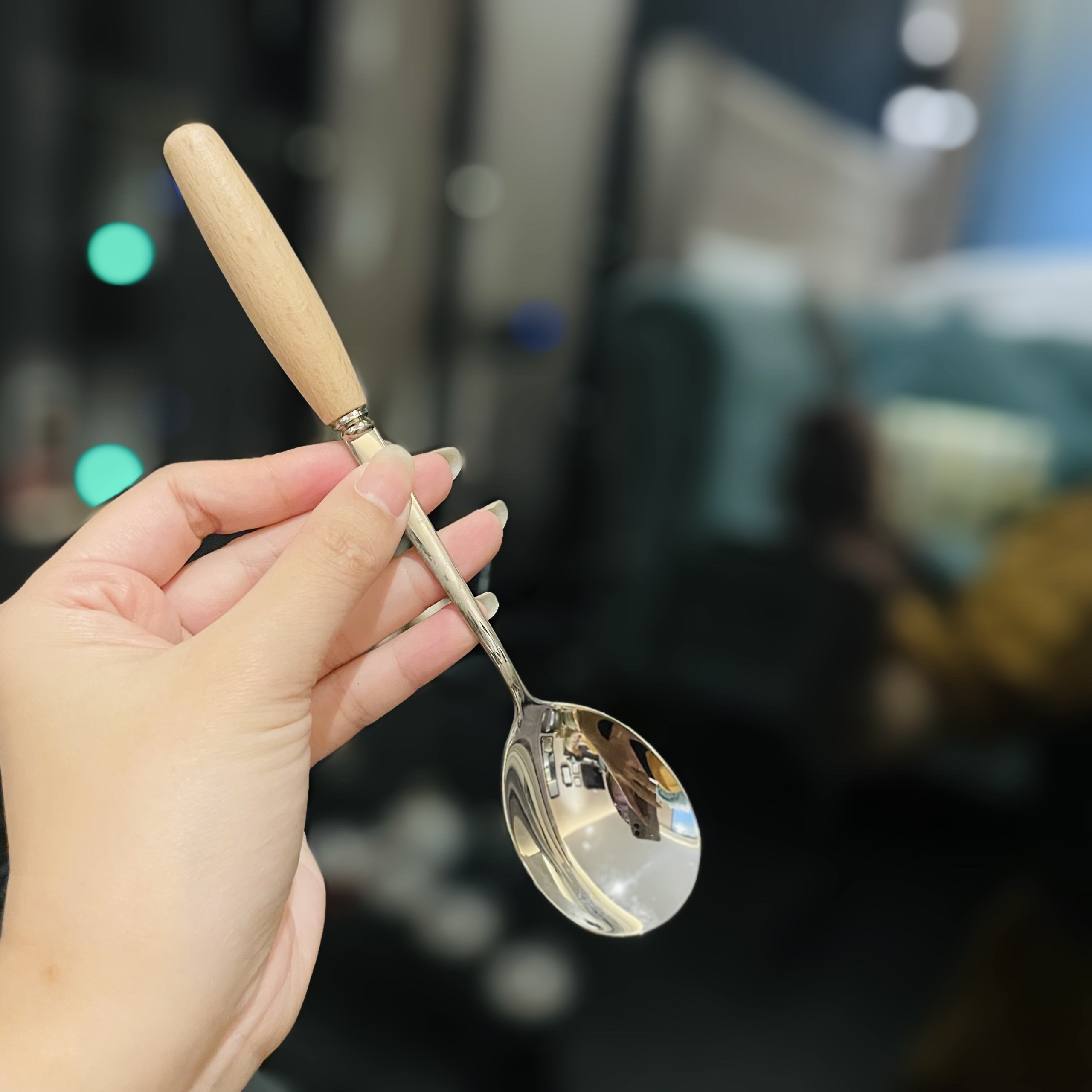 Japanese-Style Portable Wooden Chopsticks and 304 Stainless Steel Spoon Set - Cute Tableware for Cafeteria and Outdoor Dining Japanese-Style Portable Wooden Chopsticks and 304 Stainless Steel Spoon Set - Cute Tableware for Cafeteria and Outdoor Dining