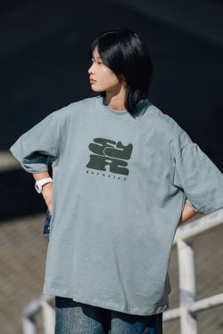 Japanese-Style Printed Short-Sleeve T-Shirt for Men - Casual Loose Round Neck Summer Tee