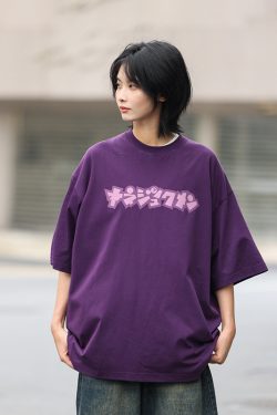 Japanese Style Printed Short-Sleeve T-Shirt for Men - Trendy Loose Casual Tee, Summer Fashion Essential