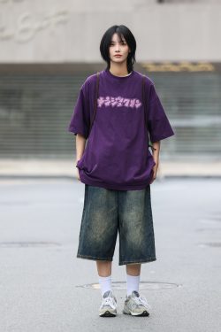 Japanese Style Printed Short-Sleeve T-Shirt for Men - Trendy Loose Casual Tee, Summer Fashion Essential