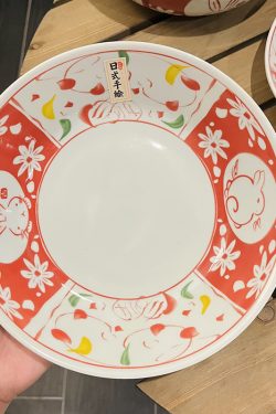 Japanese-Style Rabbit Ceramic Rice Bowl Set - 4.5-Inch Underglaze Ramen Hat Tableware for New Year Gift