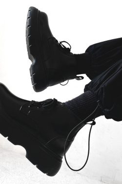 Japanese-Style Retro Big-Head Martin Boots for Men - Trendy British Thick-Soled Mid-Top Work Shoes