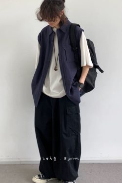 Japanese-Style Retro Fake Two-Piece Short Sleeve Shirt for Men and Women - Summer Loose Youth Couple Trendy Top