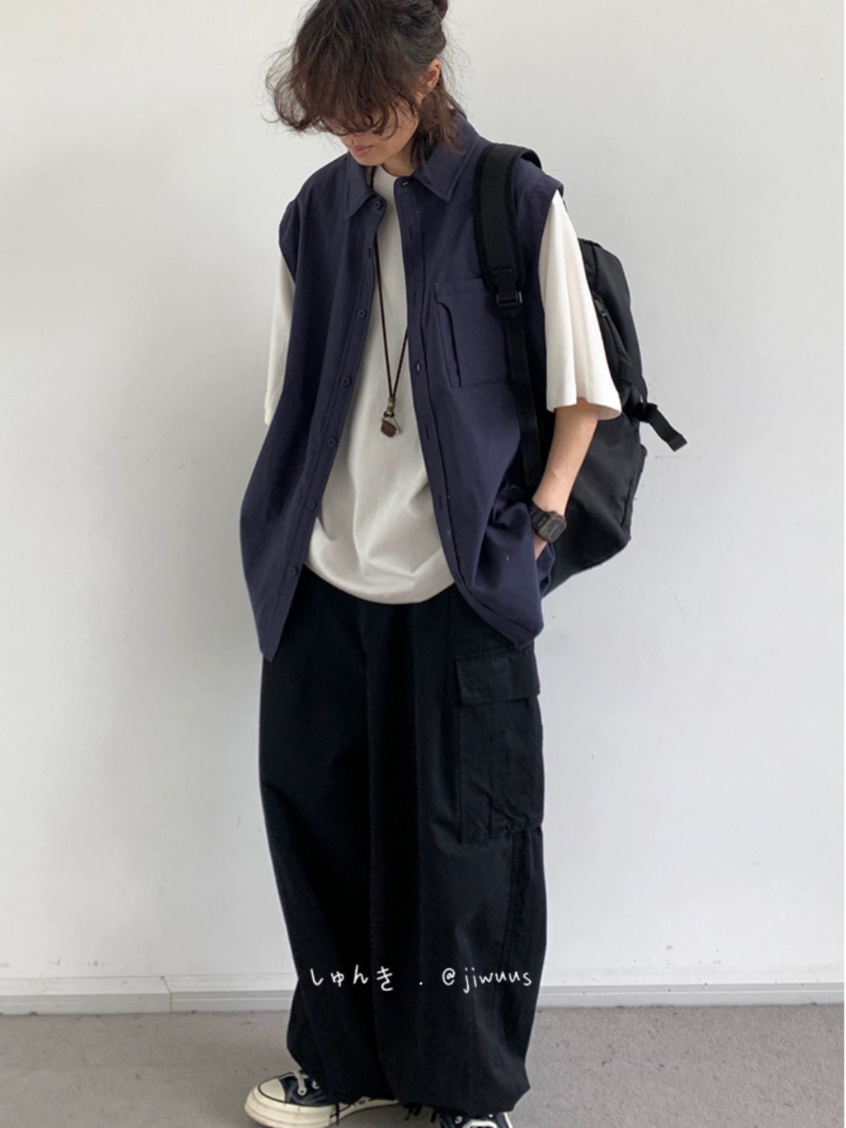 Japanese-Style Retro Fake Two-Piece Short Sleeve Shirt for Men and Women - Summer Loose Youth Couple Trendy Top Japanese-Style Retro Fake Two-Piece Short Sleeve Shirt for Men and Women - Summer Loose Youth Couple Trendy Top