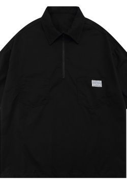 Japanese-Style Retro Loose Polo Shirt for Men and Women - Unisex Casual Short Sleeve T-Shirt, Summer City Boy Trend