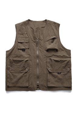 Japanese-Style Retro Multi-Pocket Vest for Men and Women - Casual Loose Sleeveless Layering Outerwear for Spring and Autumn