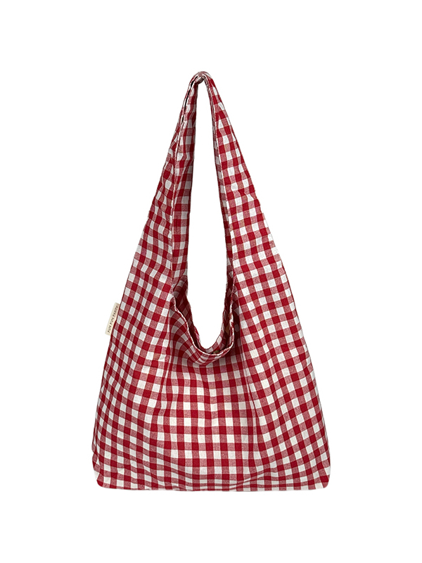 Japanese-Style Retro Red Checkered Canvas Tote Bag for Women, 2025 Commuter Shoulder Bag, Y2K Lazy Style Student Purse Japanese-Style Retro Red Checkered Canvas Tote Bag for Women, 2025 Commuter Shoulder Bag, Y2K Lazy Style Student Purse