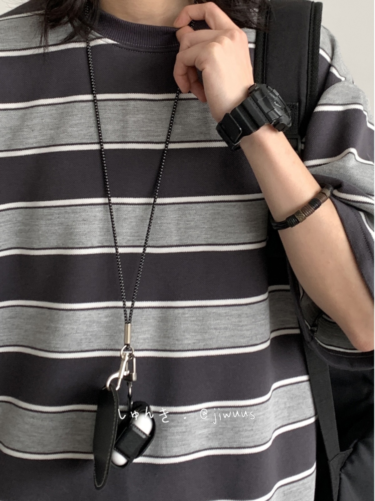 Japanese-Style Retro Striped Round Neck Short Sleeve T-Shirt for Summer, Unisex Loose College Style Half-Sleeve Top Japanese-Style Retro Striped Round Neck Short Sleeve T-Shirt for Summer, Unisex Loose College Style Half-Sleeve Top