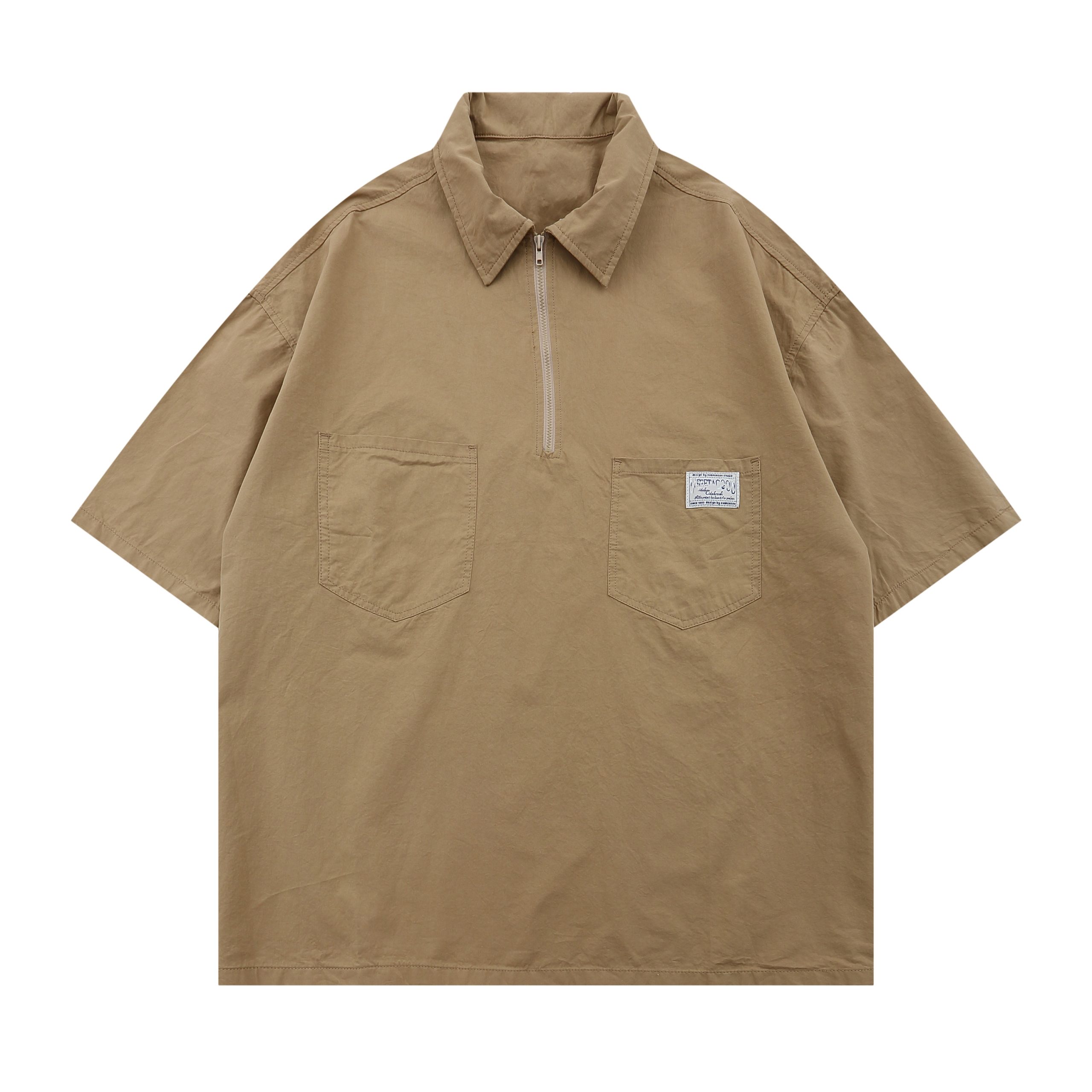 Japanese-Style Retro Summer Short-Sleeve Unisex Polo Shirt - Loose Fit City Boy Half-Sleeve Top Japanese-Style Retro Summer Short-Sleeve Unisex Polo Shirt - Loose Fit City Boy Half-Sleeve Top