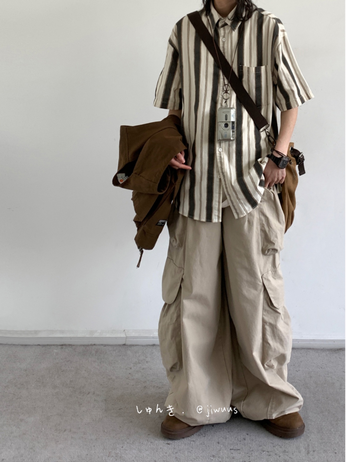 Japanese-Style Retro Vertical Striped Short Sleeve Shirt - Vintage Loose Casual Couple Top for Summer Trend Japanese-Style Retro Vertical Striped Short Sleeve Shirt - Vintage Loose Casual Couple Top for Summer Trend