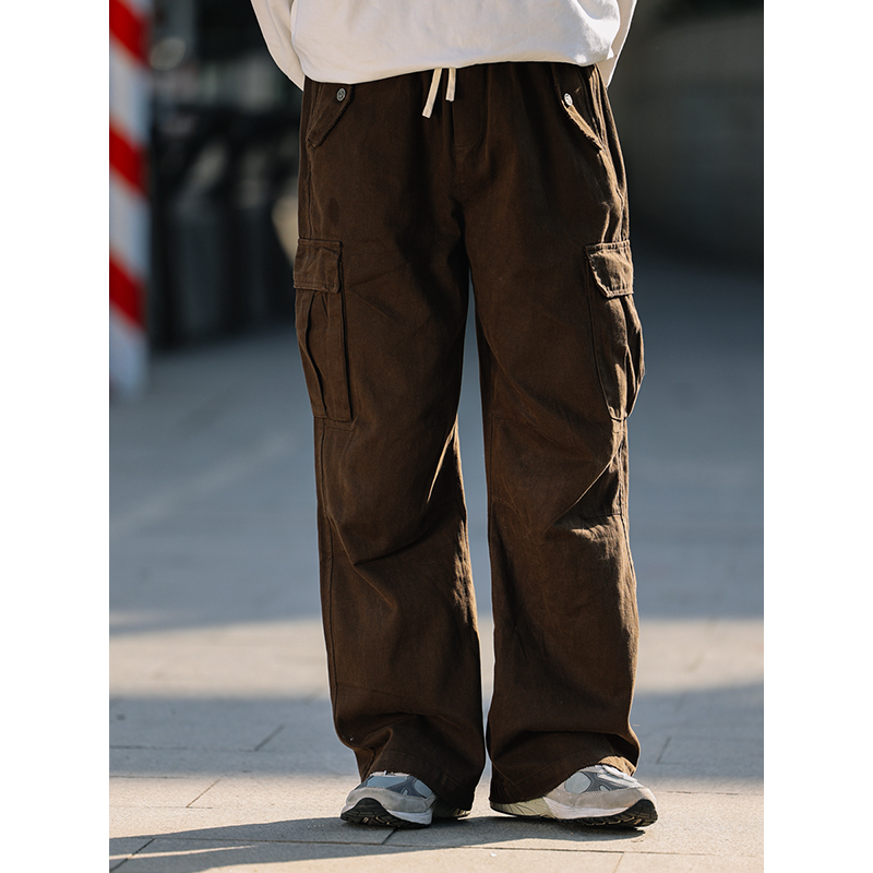 Japanese-Style Vintage Loose Casual Pants for Men - Wide-Leg Straight Work Trousers - Trendy Y2K Fashion Japanese-Style Vintage Loose Casual Pants for Men - Wide-Leg Straight Work Trousers - Trendy Y2K Fashion