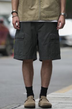 Japanese-Style Vintage Outdoor Work Shorts for Men and Women - Loose-Fit Summer High Street Straight Five-Point Pants