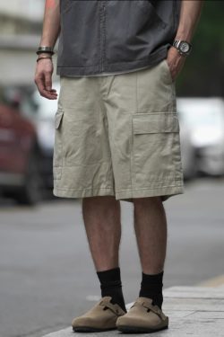 Japanese-Style Vintage Outdoor Work Shorts for Men and Women - Loose-Fit Summer High Street Straight Five-Point Pants