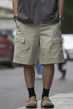 Japanese-Style Vintage Outdoor Work Shorts for Men and Women - Loose-Fit Summer High Street Straight Five-Point Pants