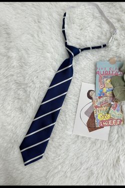 JK Uniform Pudding Bear Set - Plaid Skirt, DK Striped Tie, Decorative Bow Tie, Japanese Style, Cute Girls' College Outfit