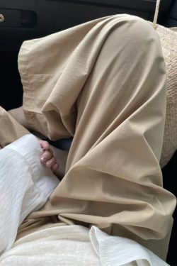 Khaki Japanese-Style Plus-Size Women's Balloon Casual Pants - Summer Lightweight Nine-Point Harem Trousers