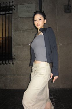 Khaki Parachute Skirt - Unique Style, Trendy Midi Length, Y2K Fashion, Streetwear Inspired, Casual Chic Look