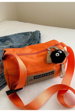 Klein Blue Nylon Oxford Crossbody Bag - Unisex Travel Shoulder Bag for Sports & Fitness - Trendy 2025 Style