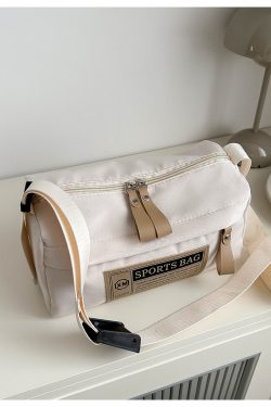 Klein Blue Nylon Oxford Crossbody Bag - Unisex Travel Shoulder Bag for Sports & Fitness - Trendy 2025 Style