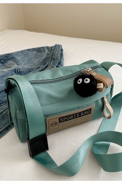 Klein Blue Nylon Oxford Crossbody Bag - Unisex Travel Shoulder Bag for Sports & Fitness - Trendy 2025 Style