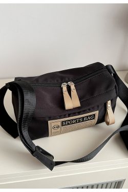 Klein Blue Nylon Oxford Crossbody Bag - Unisex Travel Shoulder Bag for Sports & Fitness - Trendy 2025 Style