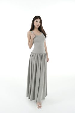 Knitted Elastic Strap Dress - Long Skirt, Boho Chic Style, Perfect for Summer, Casual and Elegant Fashion