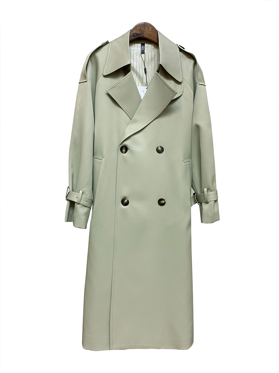 Korean Chic Long Trench Coat for Women - Mid-Length Stylish Outerwear for Spring and Autumn, Perfect for Shorter Individuals Korean Chic Long Trench Coat for Women - Mid-Length Stylish Outerwear for Spring and Autumn, Perfect for Shorter Individuals