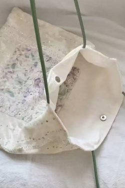 Korean High-End Casual Paradise Patchwork Velvet Canvas Shoulder Bag - Stylish Underarm Tote for Effortless Everyday Fashion