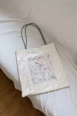 Korean High-End Casual Paradise Patchwork Velvet Canvas Shoulder Bag - Stylish Underarm Tote for Effortless Everyday Fashion