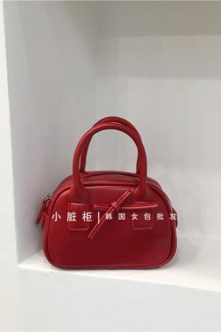 Korean Style Bowknot Handheld Bowling Bag - Small Crossbody Shoulder Bag for Spring 2025 Fashion