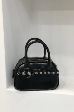 Korean Style Bowknot Handheld Bowling Bag - Small Crossbody Shoulder Bag for Spring 2025 Fashion