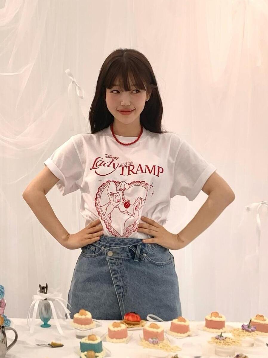 Korean Style Cartoon Printed Casual Loose Fit Cotton Short Sleeve T-Shirt for Women - Versatile Comfort for Everyday Wear Korean Style Cartoon Printed Casual Loose Fit Cotton Short Sleeve T-Shirt for Women - Versatile Comfort for Everyday Wear