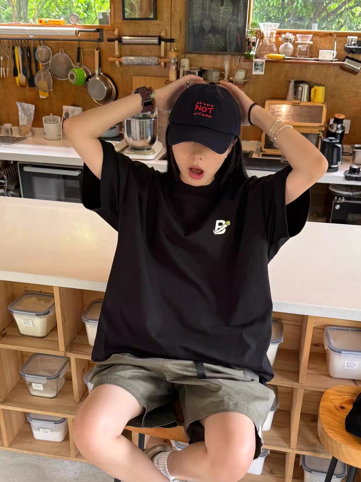 Korean Style Casual Letter Print Short Sleeve T-Shirt for Women - Versatile Loose Fit, Pure Cotton, Minimalist Design Korean Style Casual Letter Print Short Sleeve T-Shirt for Women - Versatile Loose Fit, Pure Cotton, Minimalist Design