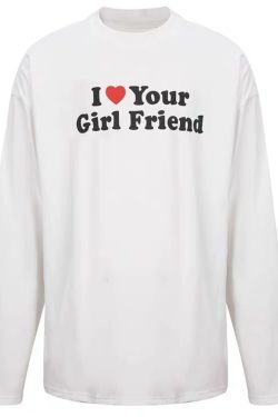 Korean Style Casual Loose Fit Color-Blocking Top with Youthful Dog Cartoon Print - Pure Cotton Comfort