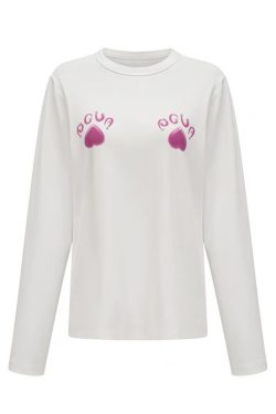 Korean Style Casual Loose Fit Color-Blocking Top with Youthful Dog Cartoon Print - Pure Cotton Comfort