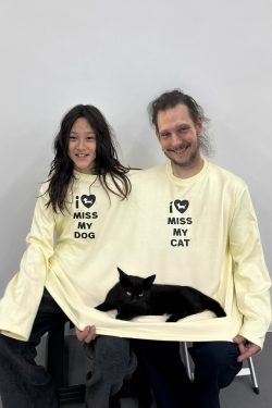 Korean Style Casual Printed Long Sleeve T-Shirt for Pets - Age-Reducing Design, Versatile Pure Cotton for Autumn and Winter