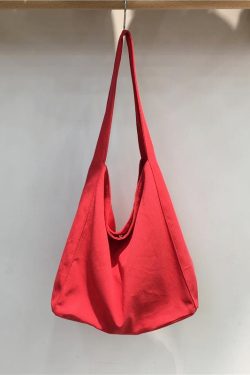 Korean-Style Denim Canvas Tote Bag - Casual Minimalist Large Capacity Shoulder Bag for Students and Everyday Use