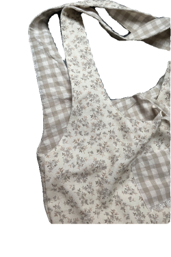 Korean-Style Floral Mesh Vest Tote Bag - Large Capacity Commuter Shoulder Bag for Students, Artistic Design, Fairy Aesthetic