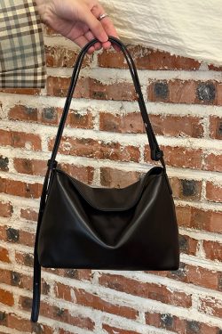 Korean-Style High-End Soft Leather Tote Bag 2025 - Minimalist Shoulder & Crossbody Handbag for Niche Fashion Lovers