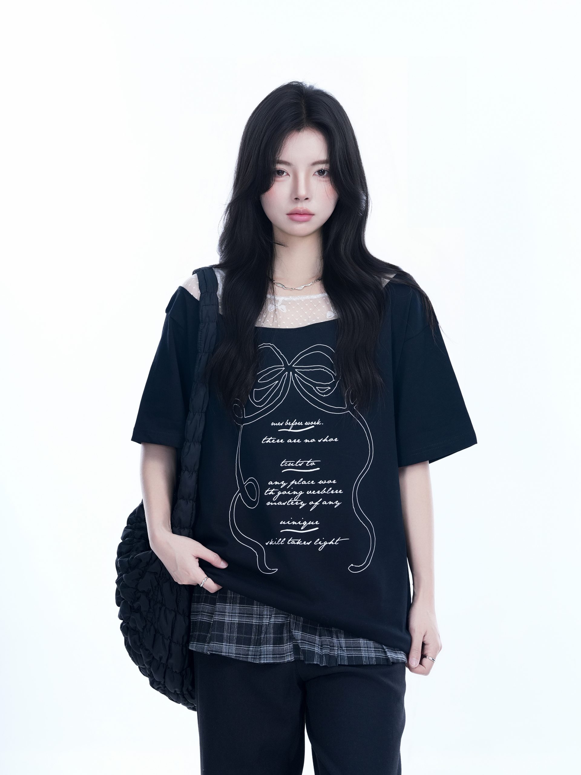 Korean-Style Lace Spliced Off-Shoulder Short Sleeve T-Shirt for Women – Loose Fit, Sweet Design, Perfect for Casual Y2K Fashion Korean-Style Lace Spliced Off-Shoulder Short Sleeve T-Shirt for Women – Loose Fit, Sweet Design, Perfect for Casual Y2K Fashion