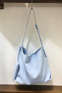 Korean Style Large Capacity Casual Soft Leather Tote Bag for Spring Summer - Versatile Commuter Shoulder Crossbody Bag